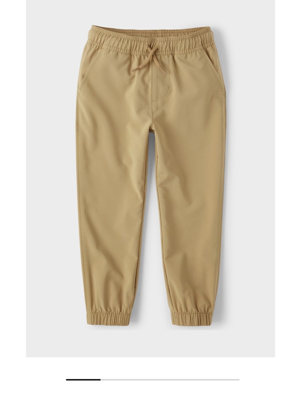 The Children's Place Tan Elastic Waist Uniform Jogger Pants